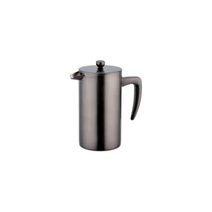 COFFEE PLUNGER STAINLESS STEEL GUN METAL 3CUP 350ML 41359