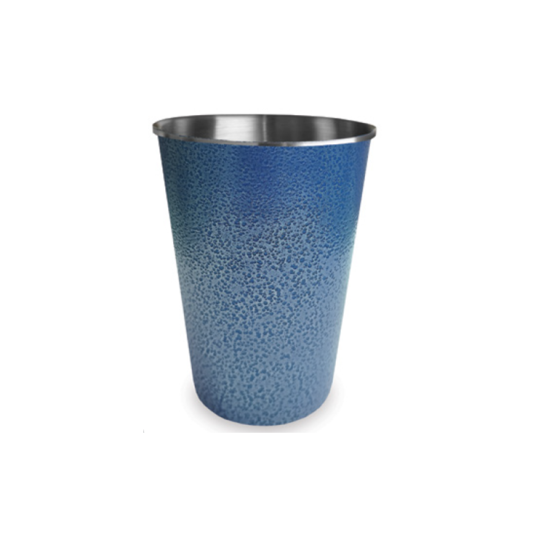 Stainless Steel Tumbler Hammertone 330ml Blue