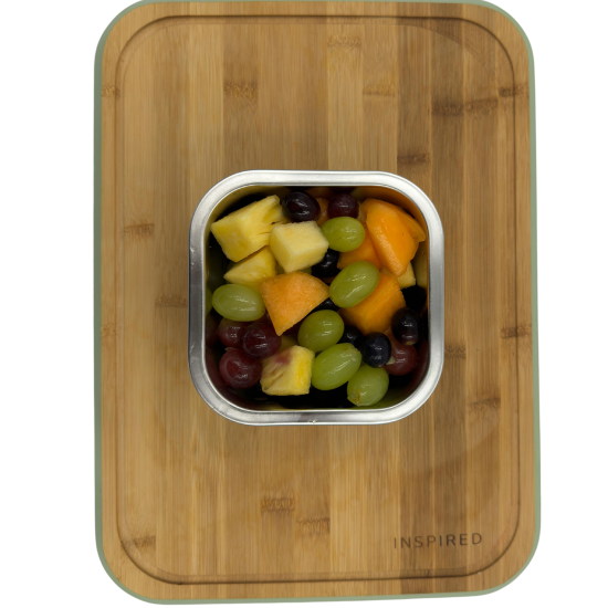 STAINLESS STEEL CONTAINER SQUARE 600ML LS