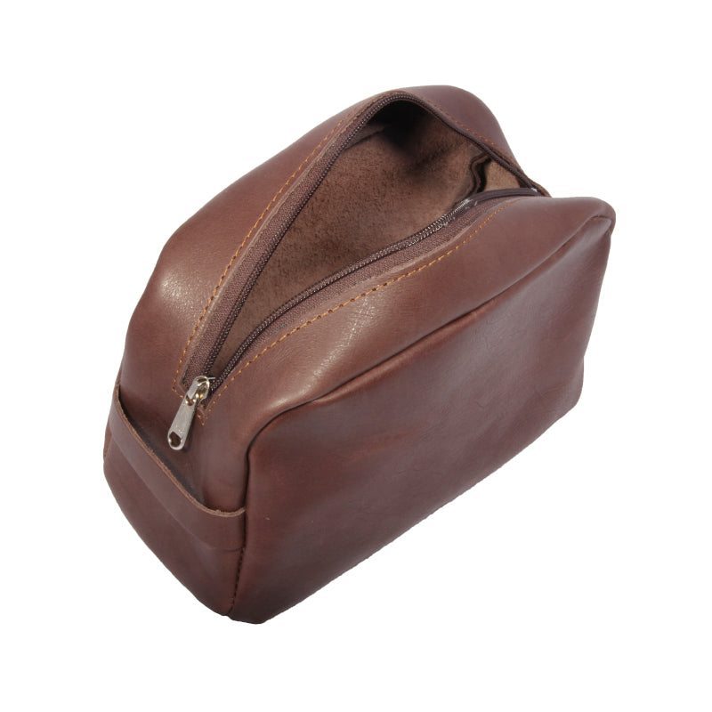 Leather Toiletry Bag - Standard