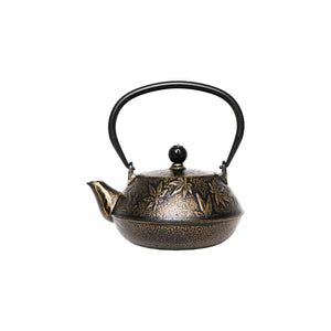 CAST IRON TEAPOT 650ML BLACK and GOLD