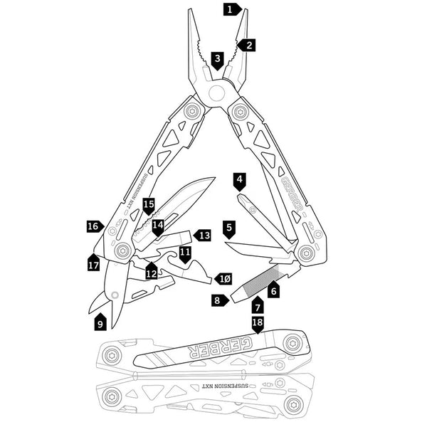 Gerbert Frog Gerber Suspension NXT 15-in-1 Multi-tool – FROG Supply Co
