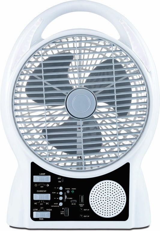 Ultratec Typhoon Rechargeable Fan with Multimedia Functions