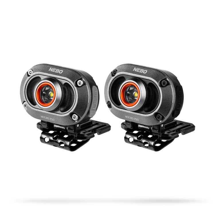 Nebo Mycro 250 Rechargeable Headlamp 2 Pack