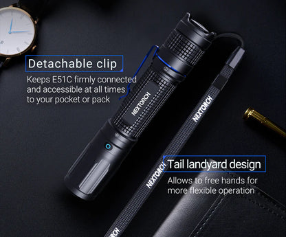 Nextorch E51C 1600LUM Rechargeable Torch