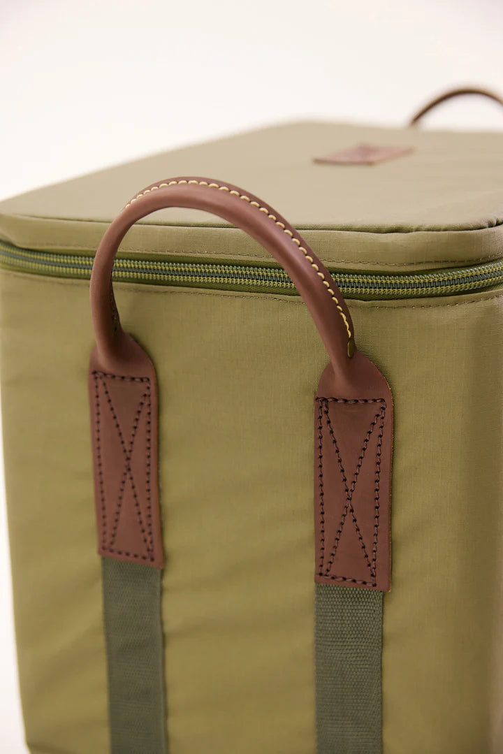 Rogue Canvas Cooler 40 Litre Leather Detail
