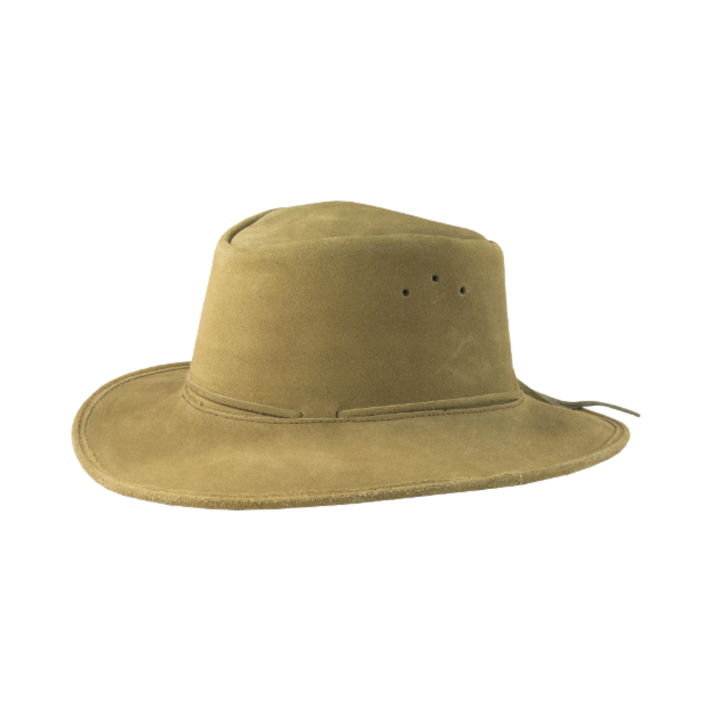 Suede Leather Broad Brim Hats