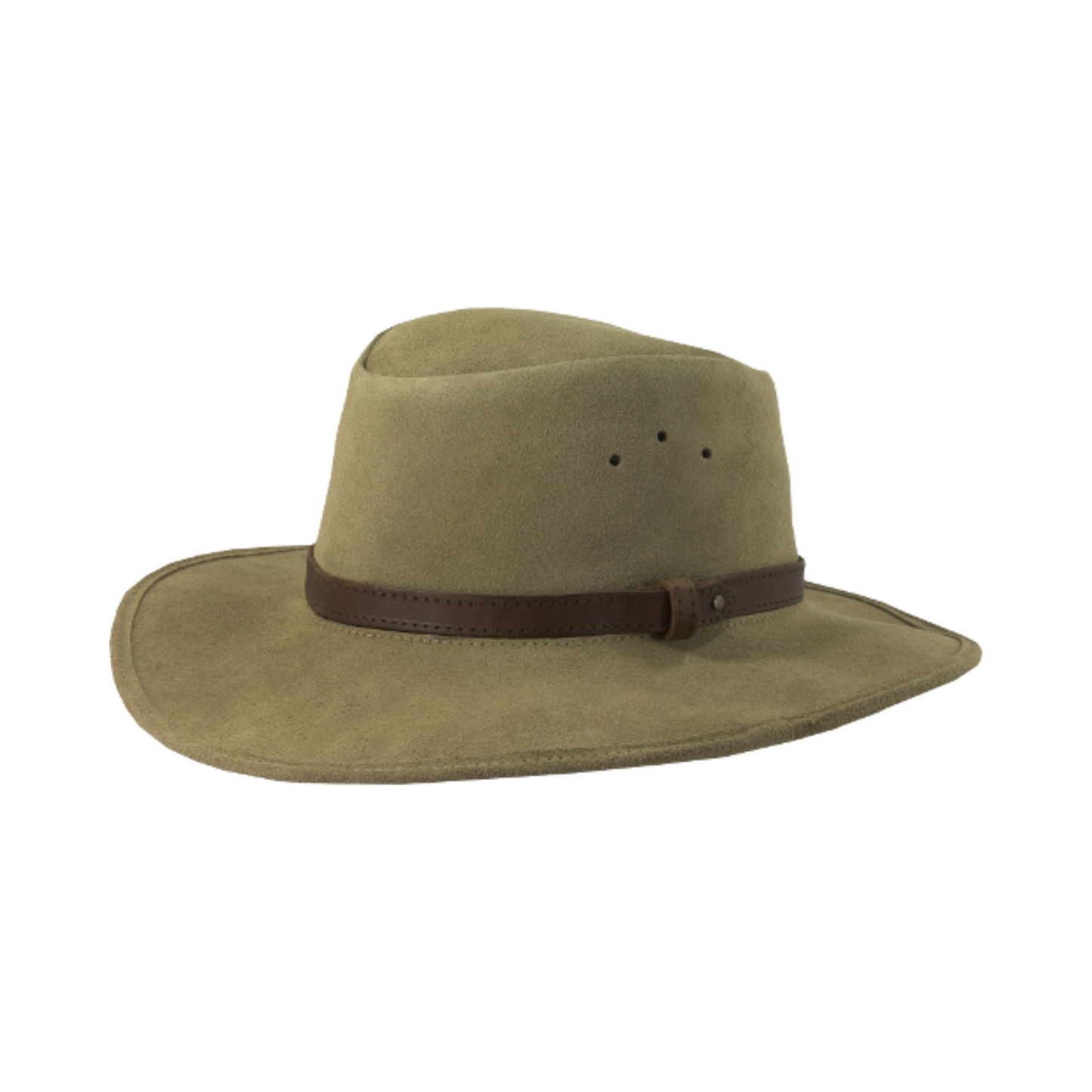 Suede Leather Broad Brim Hats