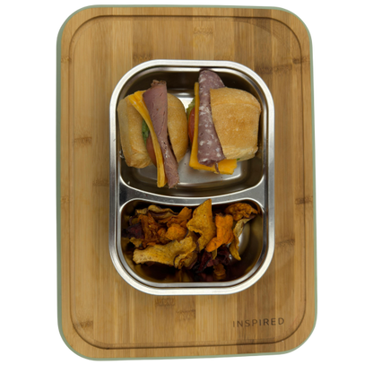 STAINLESS STEEL 2DIV BENTO CONTAINER 900ML LS