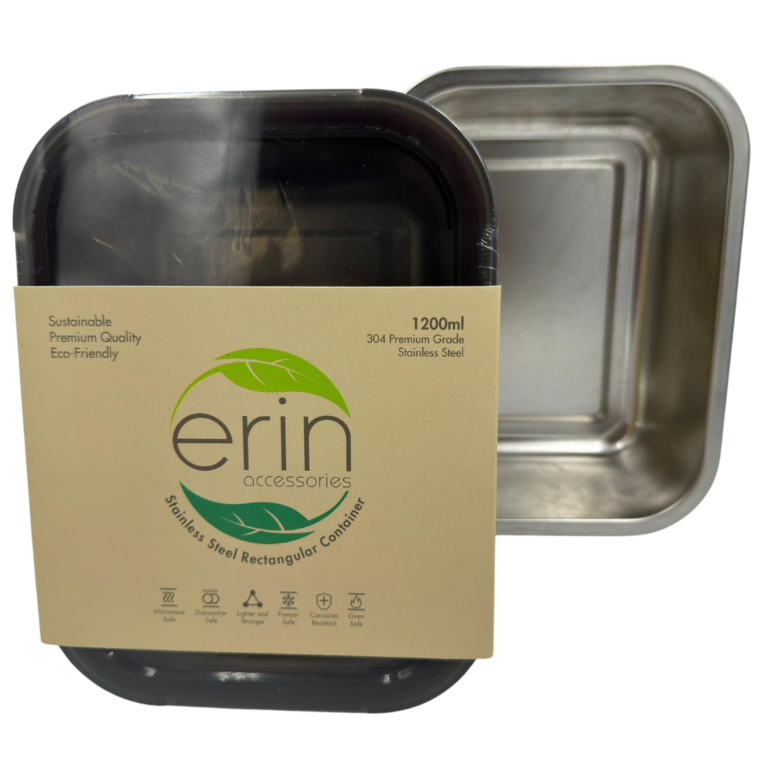 Metal Shallow Rectangular Containers Stainless Steel Rectangular Container 1200ml – FROG Supply Co