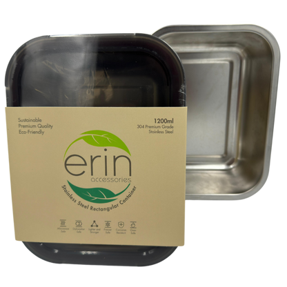 Stainless Steel Rectangular Container 1200ml
