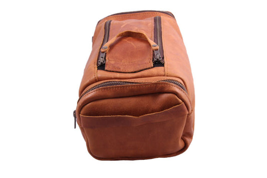 Leather Toiletry Bag - XL