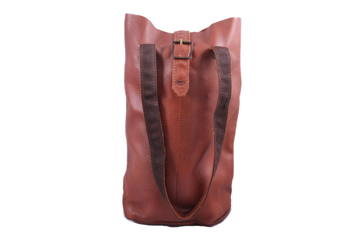 Leather Wine Sling Bag