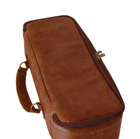 Leather Flask Carry Bag - 1.9L